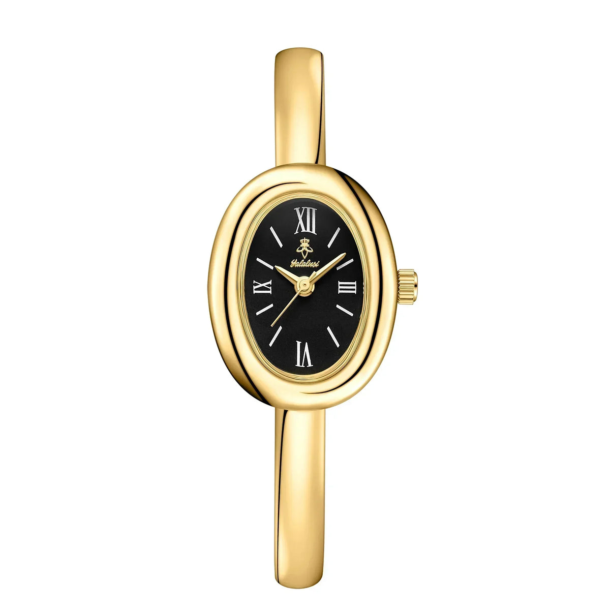 Bracelet Watch Oval Dial Slim Stainless Steel