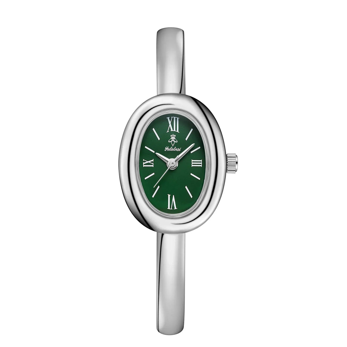 Bracelet Watch Oval Dial Slim Stainless Steel