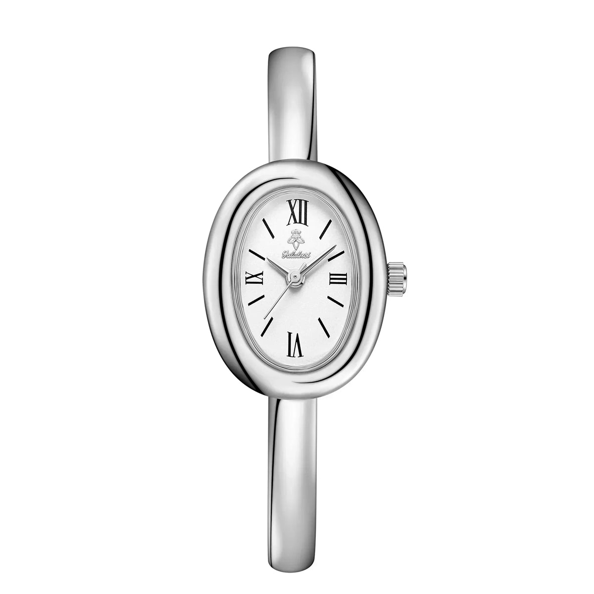Bracelet Watch Oval Dial Slim Stainless Steel
