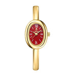 Bracelet Watch Oval Dial Slim Stainless Steel