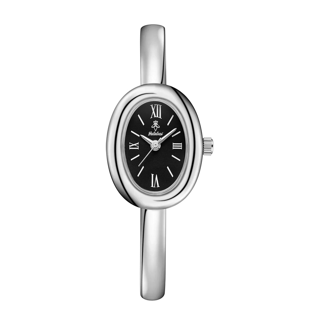Bracelet Watch Oval Dial Slim Stainless Steel
