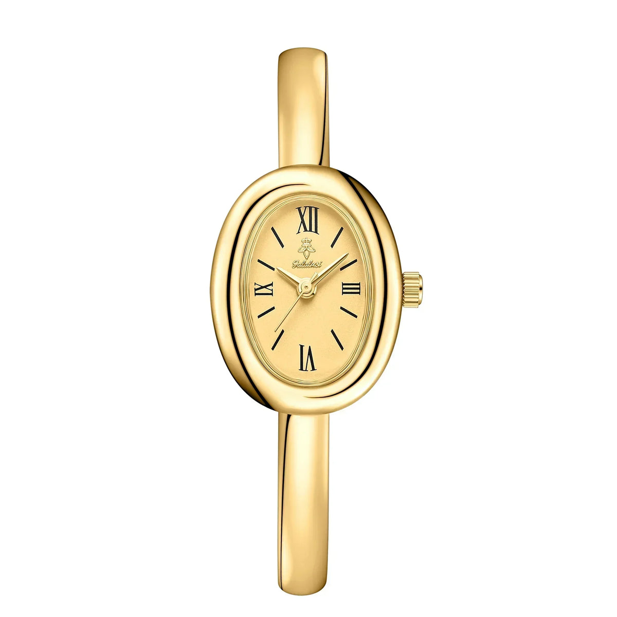 Bracelet Watch Oval Dial Slim Stainless Steel