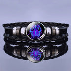 Bracelet Zodiac Symbol Lapis Lazuli & Sodalite Leather Cord