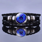 Bracelet Zodiac Symbol Lapis Lazuli & Sodalite Leather Cord