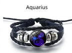 Bracelet Zodiac Symbol Lapis Lazuli & Sodalite Leather Cord