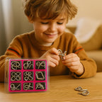 Brain Teaser Set 36 Metal Puzzles Portable