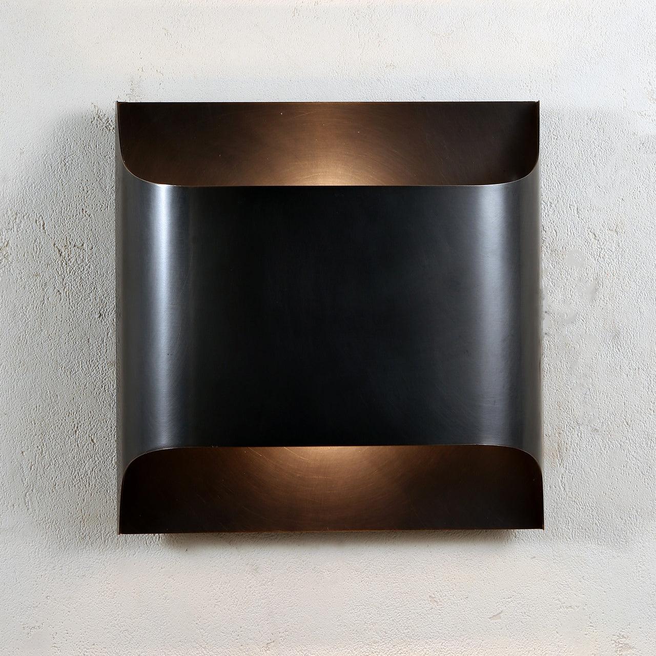 Brass Finish Curved LED Wall Sconce (Hardwired, Dimmable)