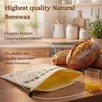 Bread Bag Beeswax Lined Organic Cotton