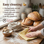 Bread Bag Beeswax Lined Organic Cotton