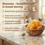 Bread Bag Beeswax Lined Organic Cotton