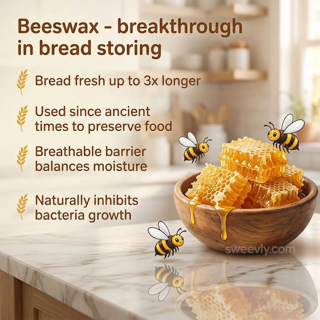Bread Bag Beeswax Lined Organic Cotton