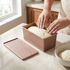Bread Baking Pan Set Non-Stick Rose Gold 2-Piece