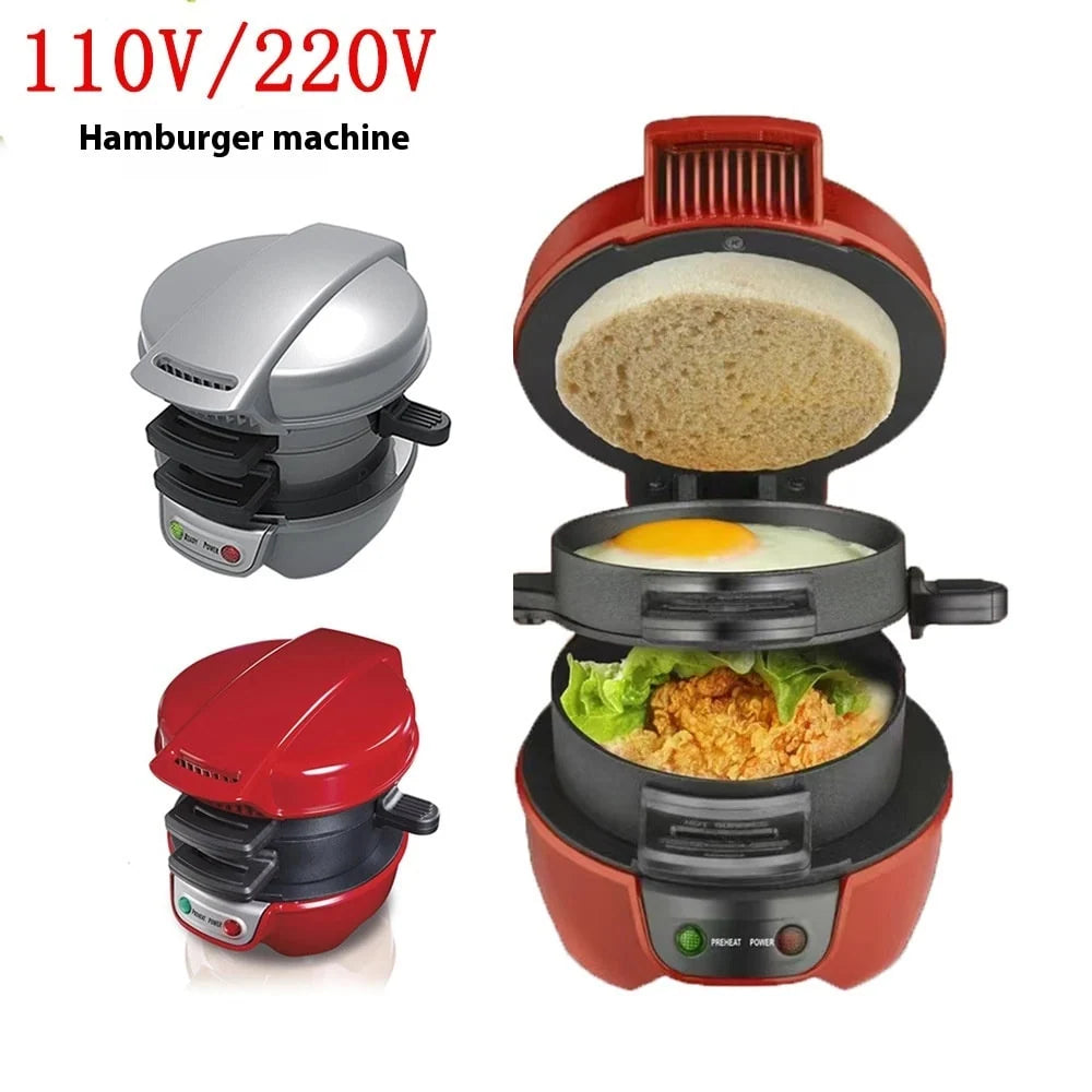 Breakfast Sandwich Maker Non-Stick & Rotating Plate Compact
