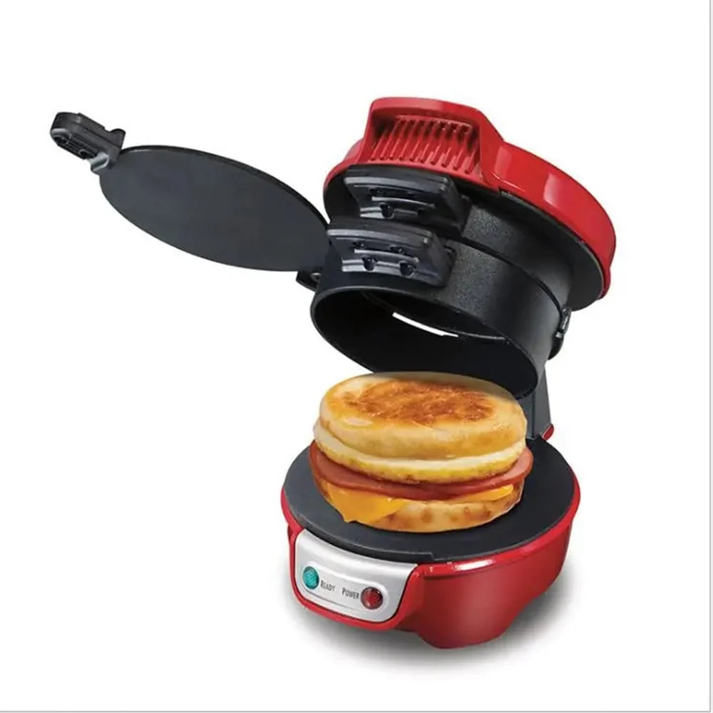 Breakfast Sandwich Maker Non-Stick & Rotating Plate Compact