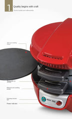 Breakfast Sandwich Maker Non-Stick & Rotating Plate Compact
