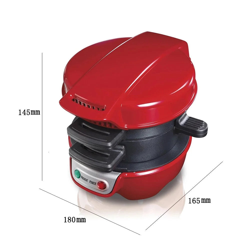 Breakfast Sandwich Maker Non-Stick & Rotating Plate Compact