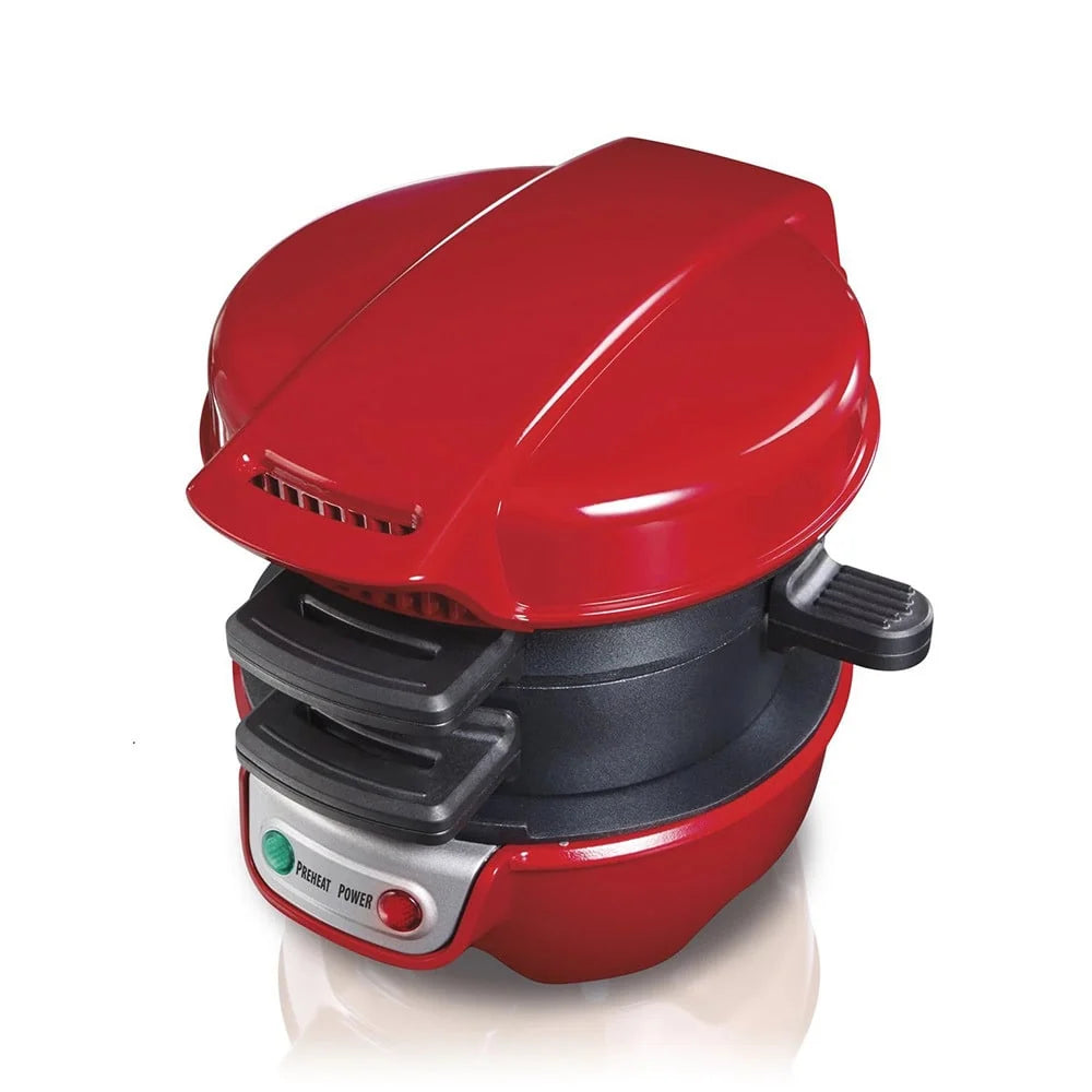 Breakfast Sandwich Maker Non-Stick & Rotating Plate Compact