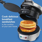Breakfast Sandwich Maker Non-Stick & Rotating Plate Compact