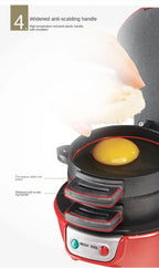 Breakfast Sandwich Maker Non-Stick & Rotating Plate Compact