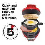 Breakfast Sandwich Maker Non-Stick & Rotating Plate Compact