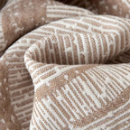 Breathable 100% Cotton Geometric Blanket (Machine Washable)