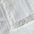 Breathable 100% Cotton Geometric Blanket (Machine Washable)