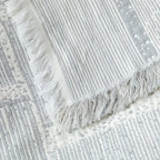 Breathable 100% Cotton Geometric Blanket (Machine Washable)