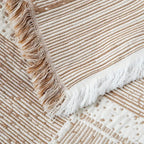 Breathable 100% Cotton Geometric Blanket (Machine Washable)
