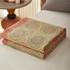 Breathable 100% Cotton Reversible Summer Blanket (Machine Washable)