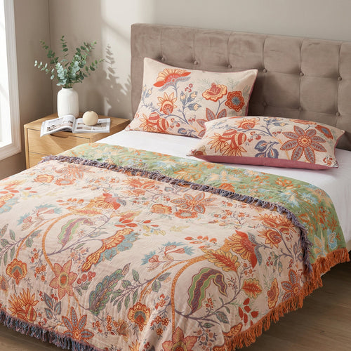 Breathable 100% Cotton Rustic Floral Pillowcases (Set of 2)
