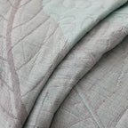 Breathable Cotton Gauze Leaf-Pattern Sofa Cover (Machine Washable)