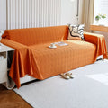 Breathable Diamond Grid Chenille Sofa Cover (Pet-Hair Friendly)