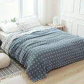 Breathable & Lightweight Diamond Dot Cotton Gauze Blanket