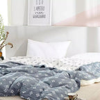 Breathable & Lightweight Diamond Dot Cotton Gauze Blanket