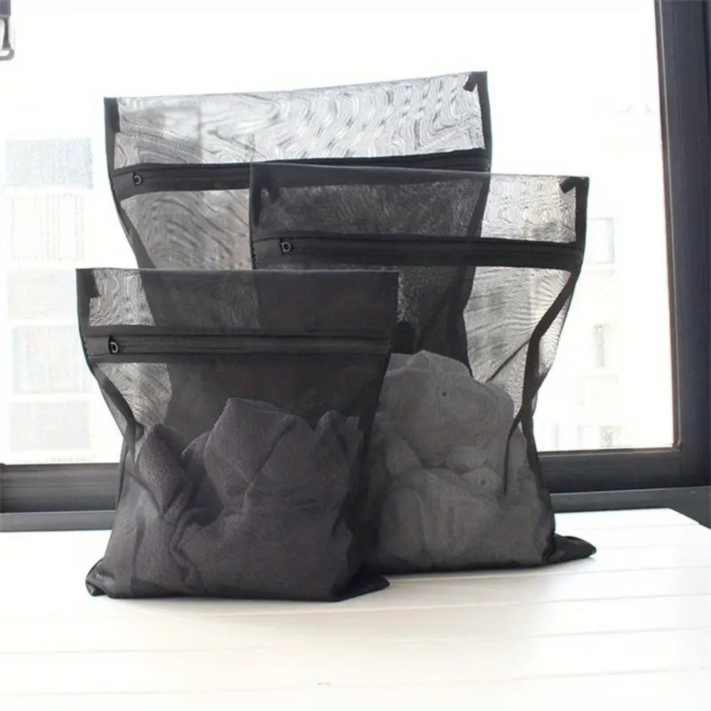 Breathable Microfiber Anti-Tangle Laundry Bags (Set of 3)