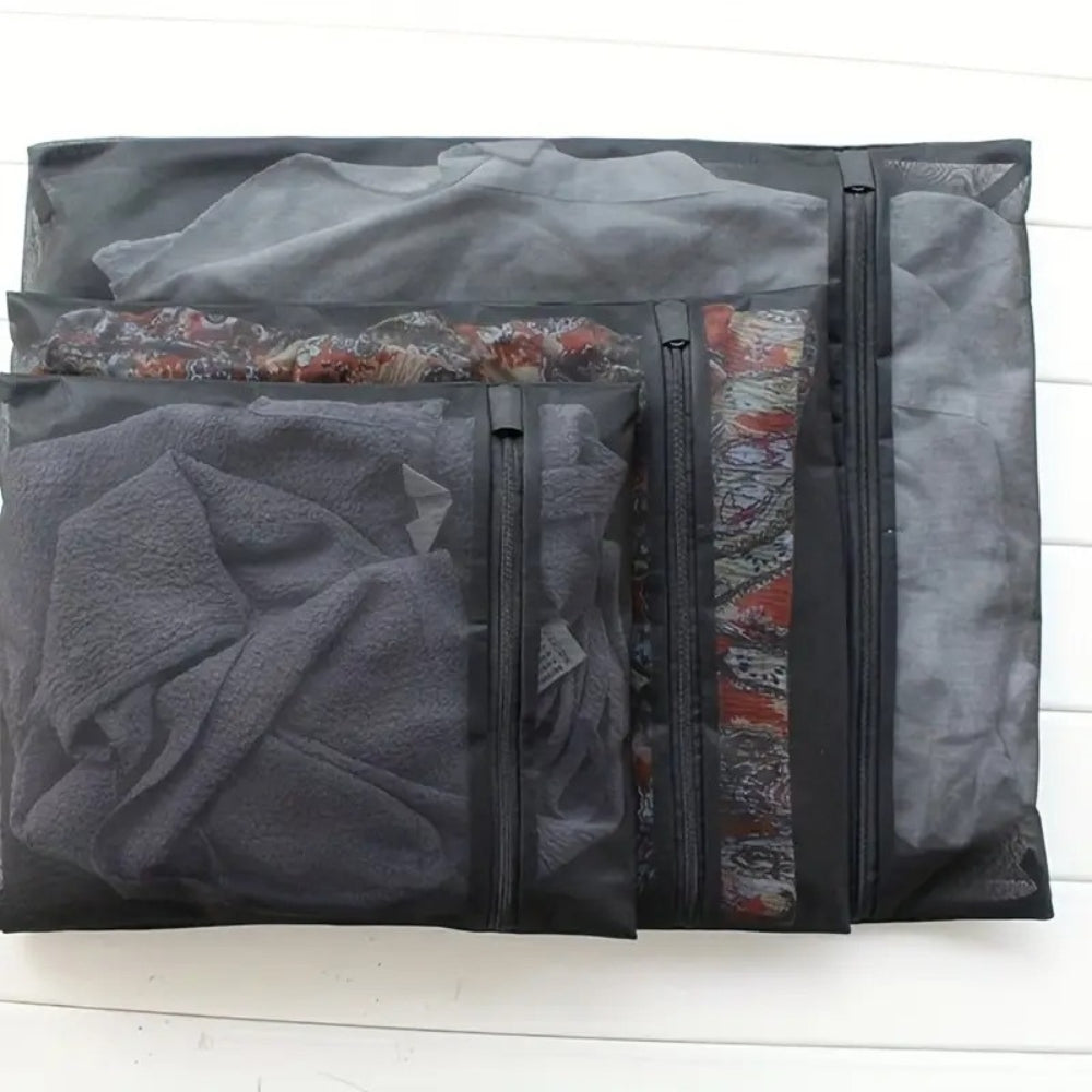 Breathable Microfiber Anti-Tangle Laundry Bags (Set of 3)