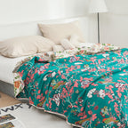 Breathable Reversible Woven Cotton Blanket (All-Season)