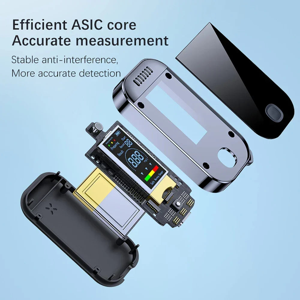 Breathalyzer Keychain LCD Screen & USB Rechargeable