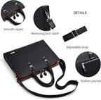 Briefcase Genuine Leather Fits 15.6 Inch Laptop