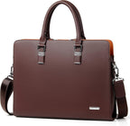 Briefcase Genuine Leather Fits 15.6 Inch Laptop