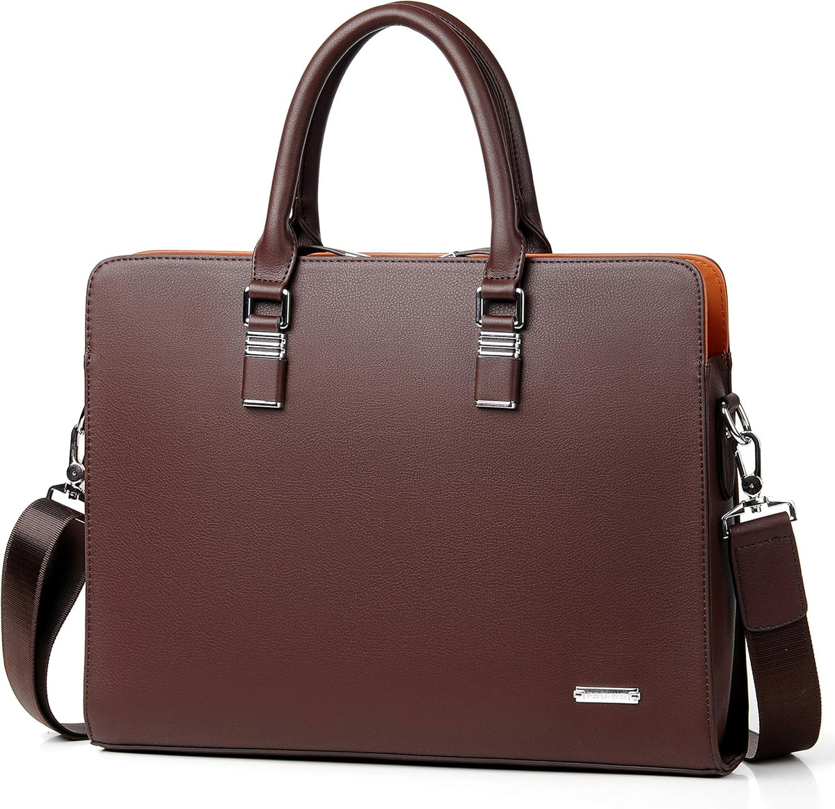 Briefcase Genuine Leather Fits 15.6 Inch Laptop