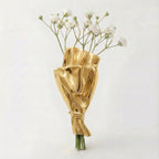 Brooch Mini Flower Vase Polished Metal
