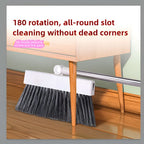Broom & Dustpan Set Space-Saving Soft Dense Bristles