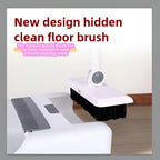 Broom & Dustpan Set Space-Saving Soft Dense Bristles