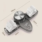 Broom Holder No-Drill Suction Adjustable Angle & Integrated Hooks