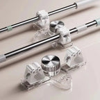 Broom Holder No-Drill Suction Adjustable Angle & Integrated Hooks