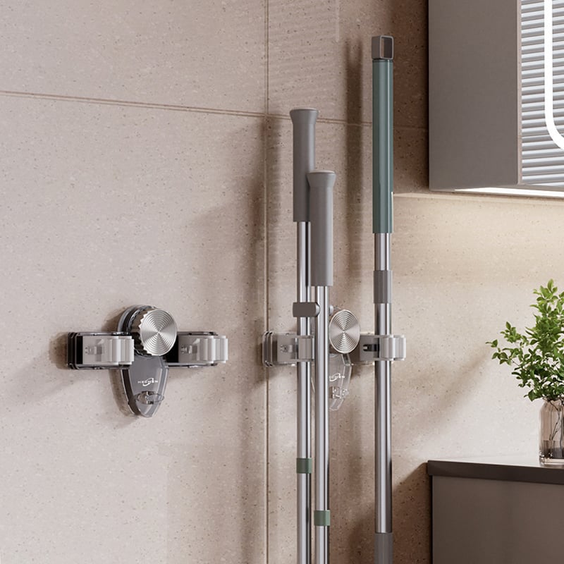 Broom & Mop Holder Suction Cups & Extra Hooks
