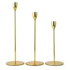 Brushed Metal Graduated Taper Holders (Set of 3)
