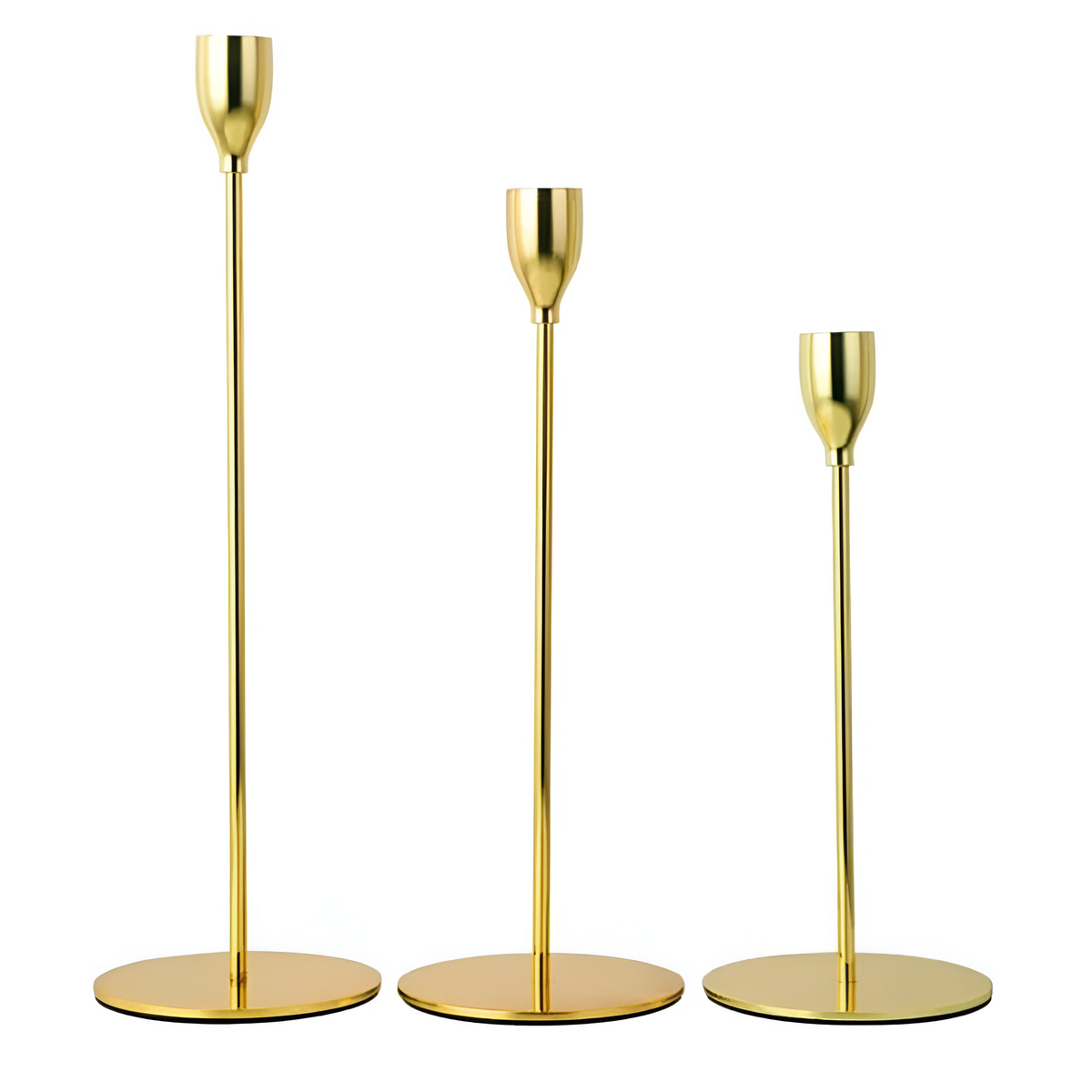 Brushed Metal Graduated Taper Holders (Set of 3)