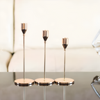 Brushed Metal Graduated Taper Holders (Set of 3)
